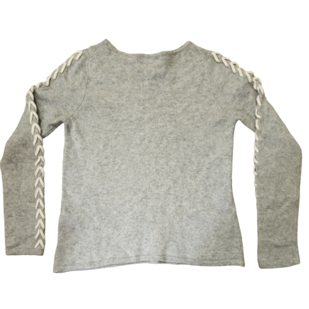 Nanette Lepore Cashmere Braid Detail Sweater Size Medium - Picture 2 of 7